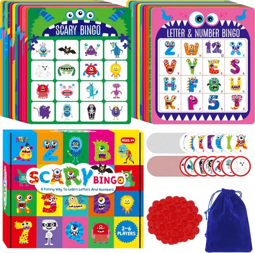 Miniatura 20 de SpriteGru Juego de bingo de palabras a la vista, 120 palabras de vista para aprender a leer nivel 1 y nivel 2 Juego de mesa de bingo Listas