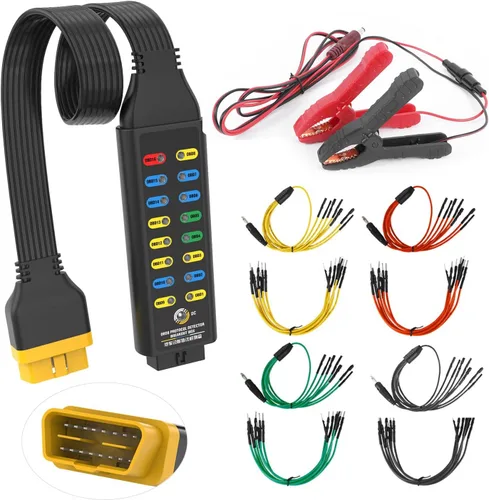Miniatura 7 de Caja de ruptura OBD2, con pantalla de voltaje, indicador LED y detector de protocolo OBDII automotriz para detección