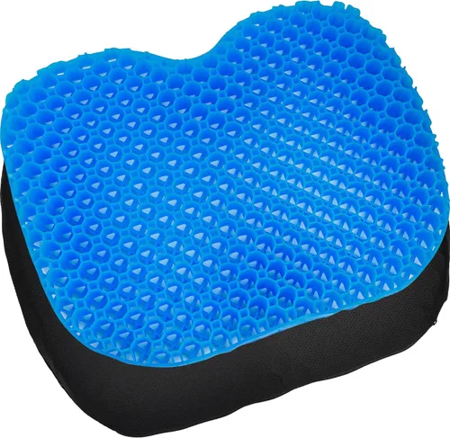 Kayak Seat Cushion, Anti Slip Gel Seat Cushion for Long Sitting on Boat, Canoe, Sup, Chair Azul