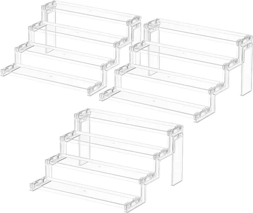 Miniatura 9 de Lifewit Soporte para cupcakes, organizador de colonia de perfume, montaje sin herramientas, elevador de exhibición, estante para especias, soporte