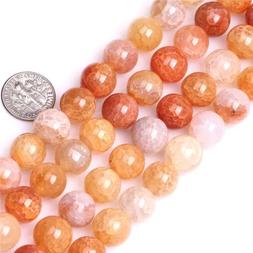 Miniatura 22 de Cuentas redondas naturales semipreciosas de piedra suelta para hacer joyas, brazaletes, collares Cuarzo rosa