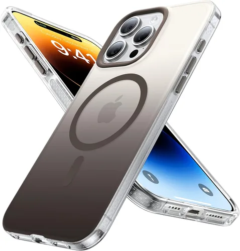 Miniatura 19 de Funda magnética para iPhone 14 Pro [compatible con MagSafe] [Fuerte magnético] [Protección de grado militar de 10 pies] Funda delgada para iPhone 14