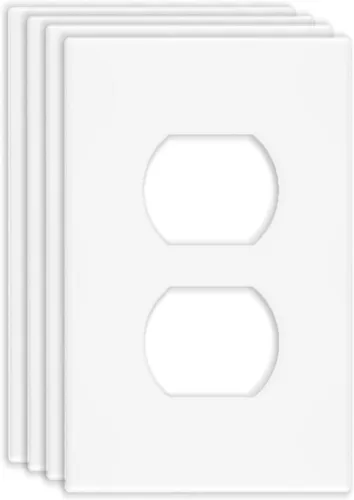 Miniatura 7 de Placas decorativas de pared sin tornillos de 1 gang, cubierta de placa frontal termoplástica irrompible de tamaño estándar para interruptor de En