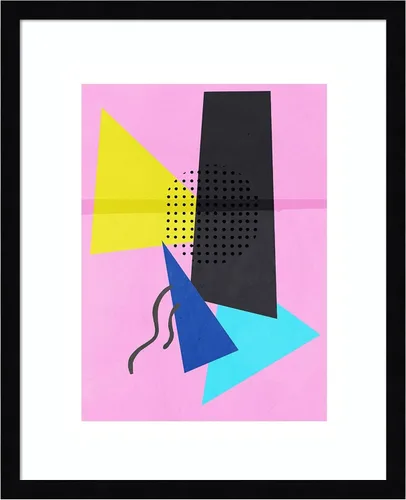 Miniatura 14 de Amanti Art Framed Wall Art Print 25x21 Retro Sound by PI Studio, Abstract Wall Art, Modern Contemporary Decor, Medium Poster Painting Artwork for