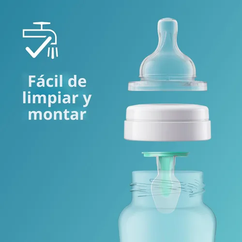 Miniatura 5 de Tetinas anti cólicos Philips Avent - Flujo 1, paquete de 4, SCY761/44