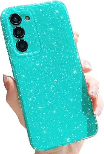 Miniatura 95 de MINSCOSE Compatible con Samsung Galaxy S22 Plus Case, Bonito Color Neón Brillante, con Purpurina Brillante Delgada Resistente a Golpes de Silicona