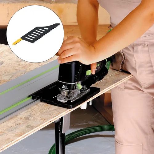 Miniatura 7 de Hojas de sierra caladora de vástago en T de 5 piezas compatibles con BoschT142HB compatibles con Dewalt (11 TPI)