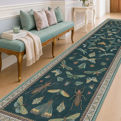 Miniatura 39 de Hazo Haus Alfombra de Baño Bohemia Lavable 2x3, Alfombras Pequeñas para Cocina, Tocador, Puerta Principal Entrada Interior, Antideslizante Pelo Bajo