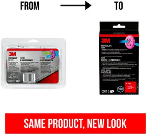 Miniatura 7 de 3M Filtro P100, mejor para la eliminación de moho, pinturas a base de plomo, carpintería, instalación de fibra de vidrio, para respiradores