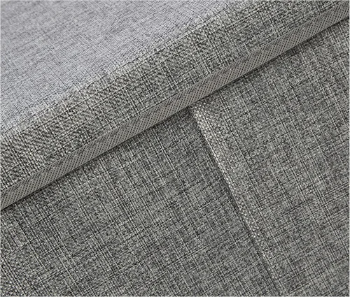 Miniatura 4 de Amazon Basics Cubo de almacenamiento plegable de tela de arpillera con tapa, apilable y resistente, gris, juego de 2