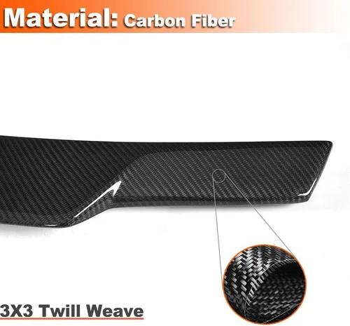 Miniatura 4 de Alerón de maletero de fibra de carbono real para BMW Serie 2 F22 Coupé y F87 M2 2014-2020 Tapa trasera Highkick Tail Wing Lip 220i 228i 230i M235i
