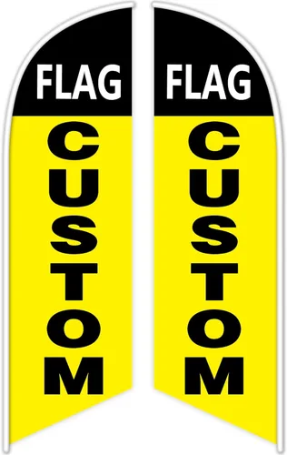 Banderas publicitarias personalizadas con plumas para negocios al aire libre, pancartas y letreros personalizados (solo bandera) para exteriores,