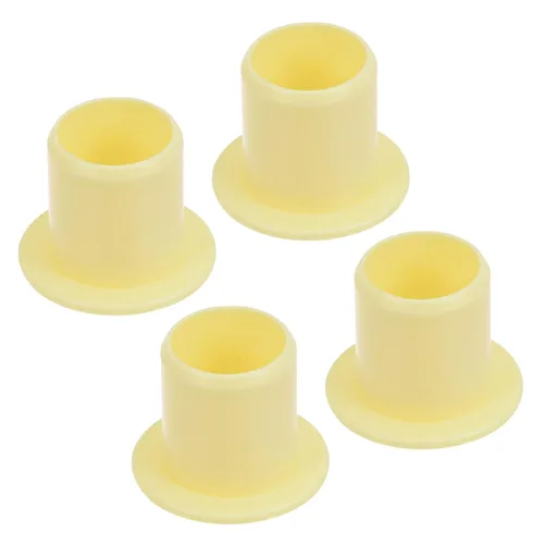 Miniatura 8 de Rodamiento de manga con brida de 4 piezas - [0.118 in x 0.177 in x 0.197 in] Buje sin aceite POM para uso en máquinas de equipos Negro
