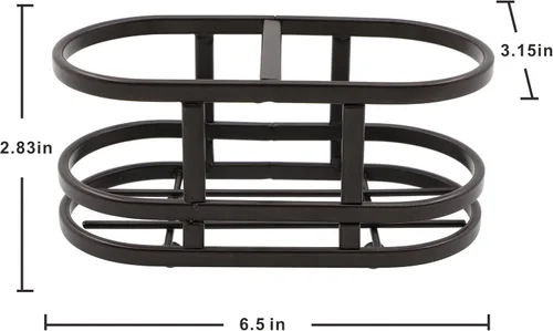 Miniatura 9 de Juego de dispensador redondo de 3 piezas de jabón de vidrio pesado con organizador de metal para el hogar, baño, cocina, viajes, oficina, bandeja