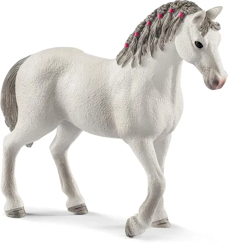 Miniatura 6 de Schleich Farm World - Juego de 9 piezas de visita veterinaria con figuras de cerdito, yegua y potro, juego detallado y duradero, juego divertido