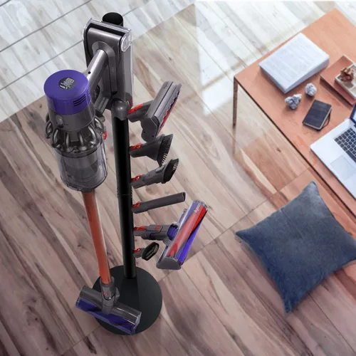 Miniatura 8 de XIGOO Soporte de almacenamiento compatible con aspiradoras y accesorios inalámbricos V15 Detect V11 V10 V8 V7 V6, estación de acoplamiento de suelo