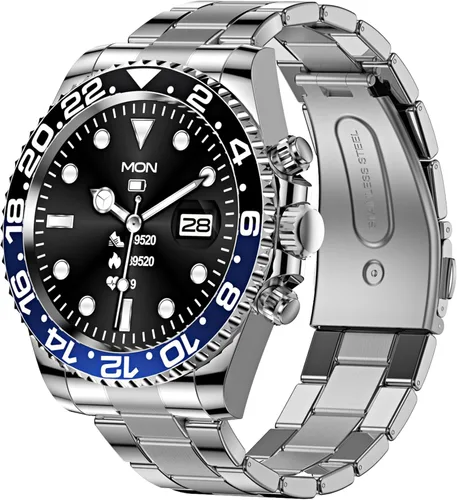 Miniatura 9 de findtime Reloj inteligente para teléfonos Android, contestar hacer llamadas, recordatorio de SMS, reloj inteligente compatible con iPhone