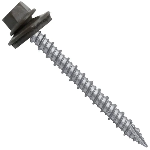 Miniatura 17 de Brite - Tornillos para techos de metal blanco (10 x 2 unidades), cabezal de arandela hexagonal, arranque automático/roscado, arandela EPDM, 3 x 250