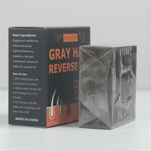 Miniatura 6 de Barra inversa de cabello gris + juegos de aerosol, para hombres y mujeres, cubre el suero de cabello gris, jabón acondicionador para engrosar
