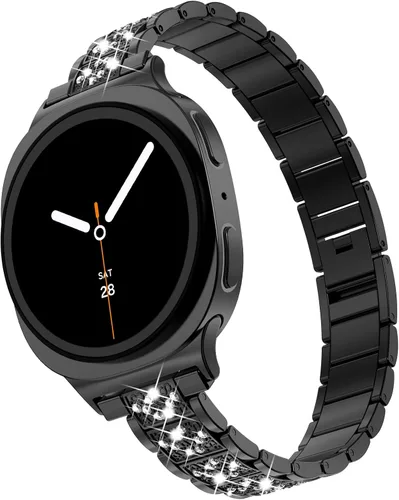 Miniatura 27 de KADES Compatible with Samsung Galaxy Watch 8/8 Classic / 7/6 / 5/4 Band, 40mm 44mm 45mm 47mm, Luxury Diamond Bracelet Chain Band for Women, Bling