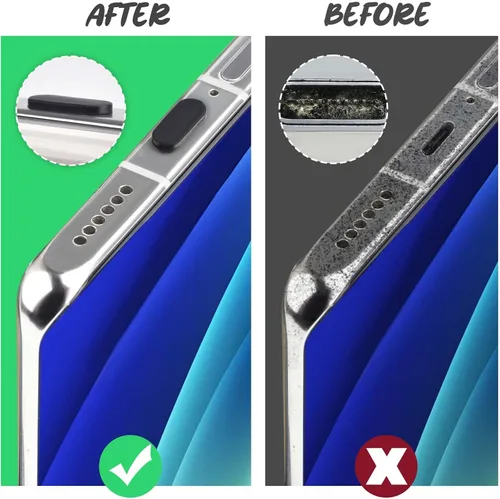 Miniatura 4 de Enchufe antipolvo USB C tipo C antipolvo cubierta USB C protector de puerto de carga tipo C con cepillo de limpieza para iPhone 15 Samsung