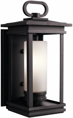 Miniatura 9 de Kichler 49478RZ South Hope - Soporte de poste para exteriores, 1 luz, bronce frotado