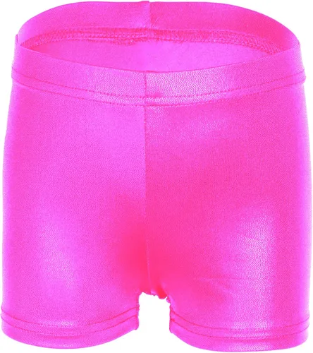 Miniatura 4 de iLover Pantalones cortos de gimnasia atlética para niñas de color sólido