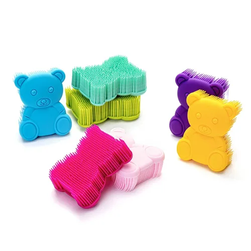 Miniatura 6 de Cepillo sensorial prémium para niños o autismo, exfoliante corporal de silicona suave, cepillos 2 en 1 para terapia ocupacional, esponja