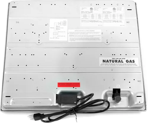 Miniatura 2 de COSMO 640STX-E - Placa de cocina de gas de 24 pulgadas con 4 quemadores sellados, encimera con rejilla de hierro fundido y perillas de metal a