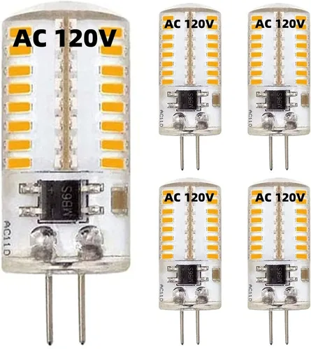 Miniatura 10 de ZHENMING Bombilla LED G4 de 110 V - 130 V, 120 V, regulable, 3 W (equivalente a halógeno de 20 W, 30 W), lámpara blanca fría de 6000 K