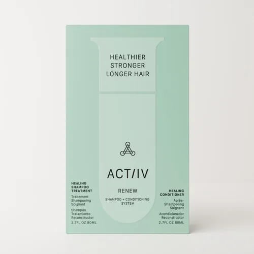 Miniatura 2 de ACTIIV Renew Travel Duo (unisex) Apoya la salud del cuero cabelludo y la apariencia de un cabello más completo, de aspecto más saludable, hidrata