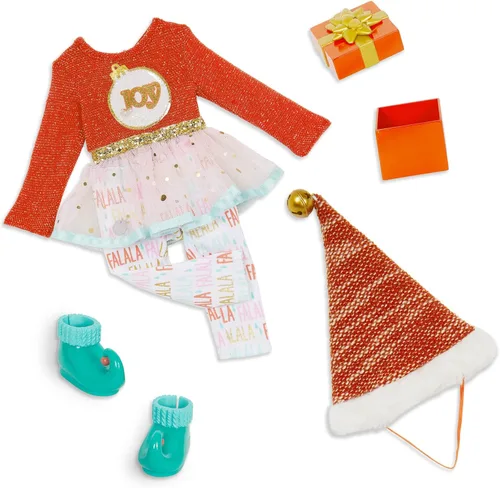 Miniatura 8 de Glitter Girls – Ropa para Muñeca de 14 Pulgadas – Conjunto de Volantes y Plisados para Guapas – Chaqueta Arcoíris, Falda, Sombrero y Zapatos