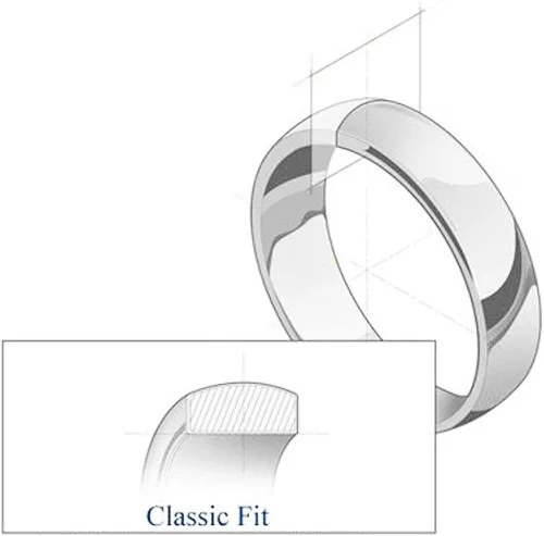 Miniatura 4 de Wellingsale 14k Solid Gold Wedding Bands