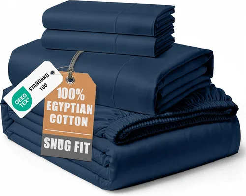 Lane Linen Sábanas 100% de algodón egipcio, tamaño King, naturalmente transpirables y duraderas, cómodas para el invierno, ultra suaves, comodidad