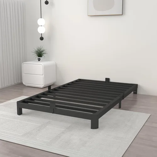 Miniatura 10 de ITIMIDI Marcos de Cama de Tamaño Individual de 10 Pulgadas, Cama con Plataforma con Juntas Metálicas, Marco de Cama Metálico Sin Somier Necesario