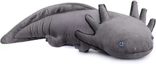 Miniatura 15 de Peluche de Axolotl - Animal de Peluche Axolotl Amarillo, Realista de 20" Lindos Anfibios Ambystoma Espeluznantes Juguetes de Peluche, Colección