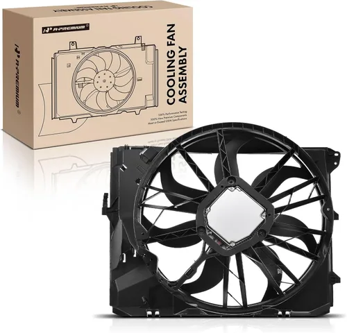 Miniatura 9 de Ensamble de ventilador de enfriamiento de radiador de motor A-Premium compatible con modelos BMW - 325i 2006, 325xi 2006, 328i 2007-2013, 328i