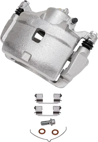 Miniatura 4 de Detroit Axle - Kit de freno delantero para Honda Element 2002-2004 CR-V 2003-2011 Pinza de freno de disco lateral del pasajero con soporte Pastillas