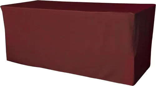 Miniatura 16 de LA Linen Mantel ajustable de popelina de poliéster, 96.2 in de largo x 30.0 in de ancho x 76.2