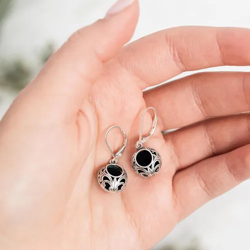 Miniatura 32 de Bottled Up Designs Aretes de encaje vintage hechos a mano, plata esterlina, ecológicos, fabricados en Estados Unidos, regalos de cumpleaños, día