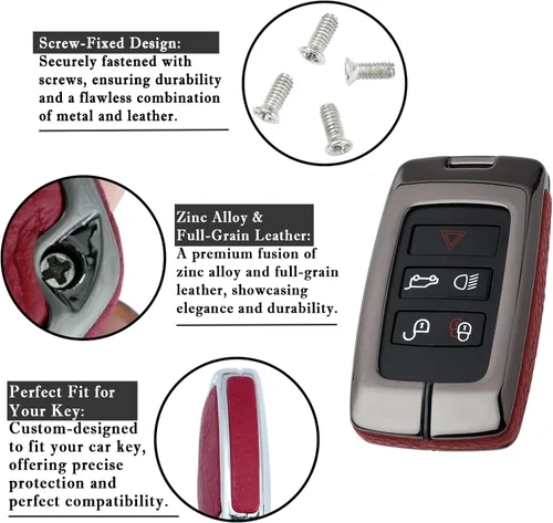 Miniatura 5 de ontto Funda para Llavero Compatible con Land Rover
