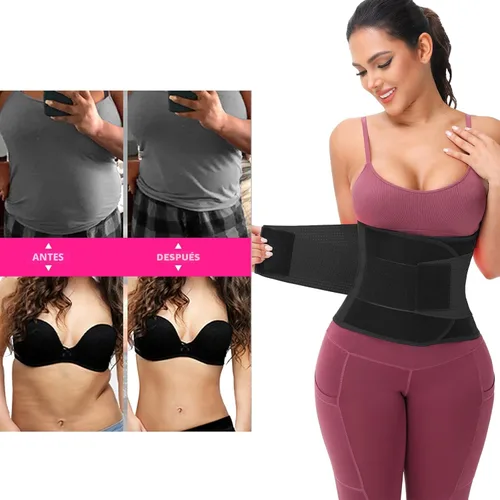 Miniatura 3 de VENUZOR Cinturón de entrenamiento de cintura para mujer – Faja reductora de cintura – Cinturón adelgazante – Cinturón deportivo (grado UP)