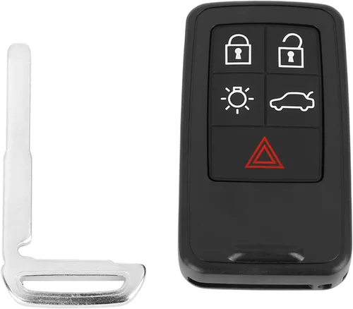 Miniatura 8 de X AUTOHAUX Funda para llave remota sin llave para automóvil PG788A para Volvo XC60 2010-2013 5 botones de teclas, color negro