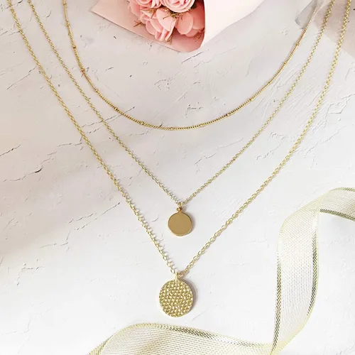 Miniatura 4 de YANCHUN - Collar con estilo de gargantilla de estrella dorada para mujer, collar de capa delicada para adolescentes y niñas, regalo ideal