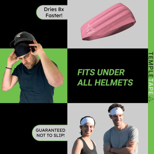 Miniatura 4 de Diademas para hombres y mujeres Banda deportiva para hombre y diadema deportiva que absorbe la humedad, bandas de sudor para correr, entrenamiento