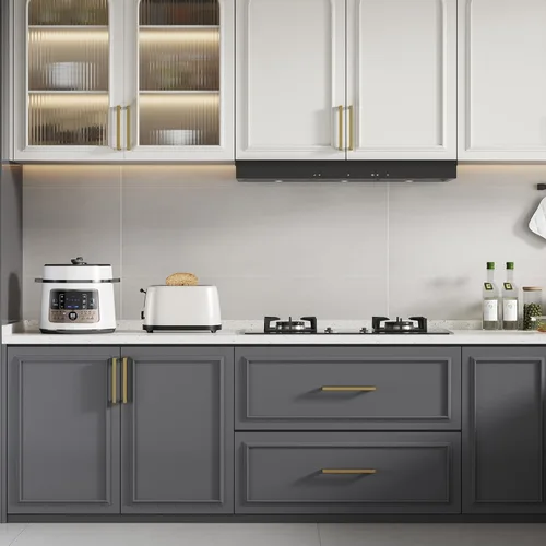 Miniatura 7 de Goldenwarm Paquete de 10 manijas cuadradas de bronce champán de 3 pulgadas (2.992 in) para armarios de cocina, armarios, aparadores y accesorios