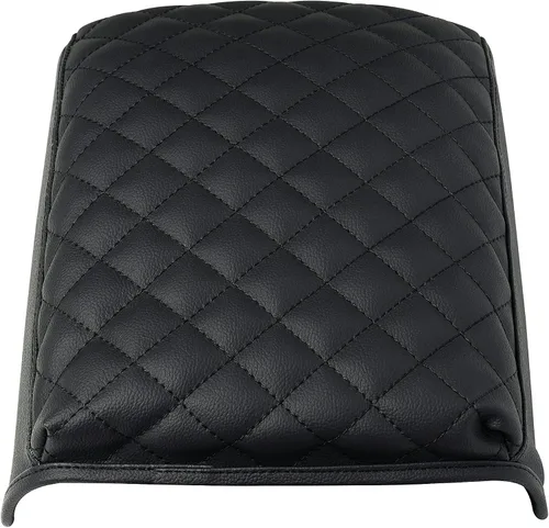 Miniatura 6 de KMMOTORS Telluride - Funda para consola, cojín para reposabrazos, piel vegana, protector de tapa de consola, antiarañazos (negro)