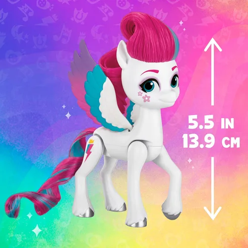 Miniatura 3 de My Little Pony Toys Zipp Storm Style of The Day, muñecas de peinado de 5 pulgadas con moda, juguetes para niñas y niños de 5 años