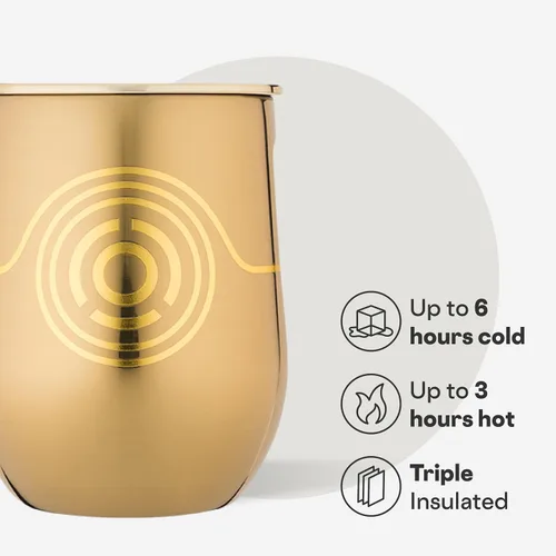 Miniatura 3 de Corkcicle Vaso de Vino Aislado sin Tallo - Mantiene las Bebidas Frías 6 Horas y Calientes 3 Horas - Acero Inoxidable - Fácil Agarre - Regalo