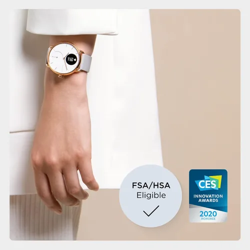 Miniatura 3 de Withings ScanWatch - Reloj inteligente híbrido y rastreador de actividad con GPS conectado monitor de frecuencia cardíaca monitor de sueño